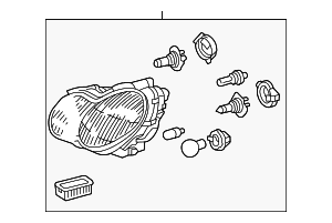 Headlamp Assembly - Left - Mercedes-Benz (203-820-15-59)