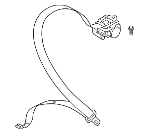 Seat Belt Lap And Shoulder Belt - Audi (80A-857-805-A-V04)