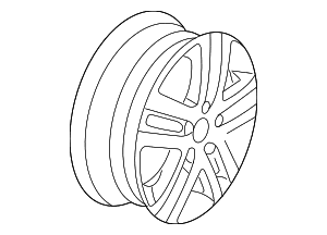 Wheel, Alloy - Volkswagen (1K0-601-025-K-8Z8)