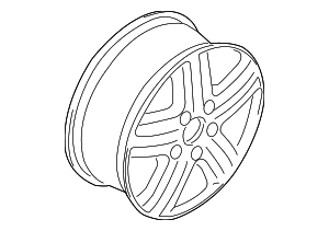 Wheel, Alloy - Volkswagen (7L6-601-025-D-Z31)