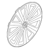 Wheel Cover - Volkswagen (5N0-601-147-VZN)