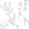 Suspension Strut - Volkswagen (5QM-413-031-AK)