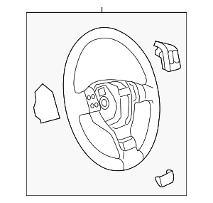 Steering Wheel - Volkswagen (5C0-419-091-AK-USZ) Steering Wheel - Volkswagen (5C0-419-091-AK-USZ)