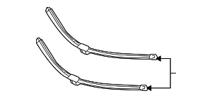 Wiper Blade - Mercedes-Benz (204-820-14-00) Wiper Blade - Mercedes-Benz (204-820-14-00)