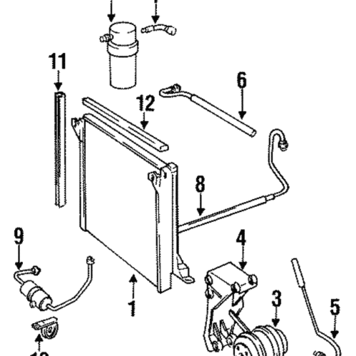 A/C Refrigerant Suction Hose - Volvo (3537727)