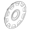 Wheel Cover - Volkswagen (1C0-601-147-M-QZQ)