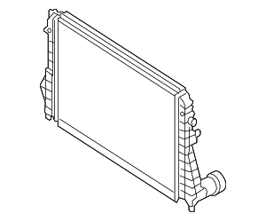 Auxiliary Radiator - Volkswagen (5K0-121-251-S)
