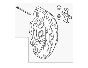 Disc Brake Caliper - BMW (34-10-8-844-348) Disc Brake Caliper - BMW (34-10-8-844-348)
