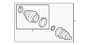 Outer Joint Assembly - Volkswagen (3QF-498-099-B)