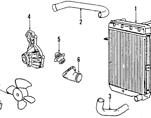 Radiator - Volkswagen (1HM-121-253-K)