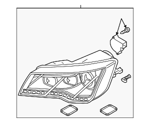 Composite Headlamp - Audi (4G8-941-773-H)