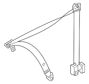 Lap & Shoulder Belt - Mercedes-Benz (215-860-11-85-1A23)