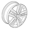 Wheel, Alloy - Volkswagen (5C0-601-025-CN-DM9)