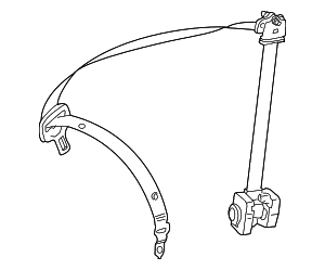 Lap & Shoulder Belt - Mercedes-Benz (204-860-94-85-8K64)