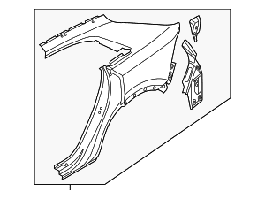 Quarter Panel - Audi (4M8-809-838)