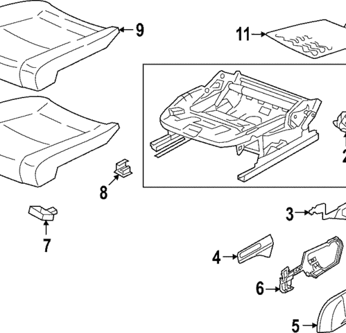 Seat Cover - Volkswagen (5H0-881-406-C-CIS)