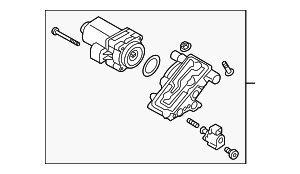 Differential Lock Motor - Audi (0D3-598-181)