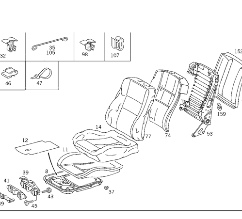 Heater Pad - Mercedes-Benz (202-820-45-98)