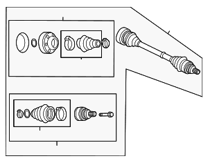 Drive Shaft - Audi (80A-501-204-G) Drive Shaft - Audi (80A-501-204-G)