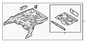 Floor Pan Assembly - BMW (41-00-7-263-705)