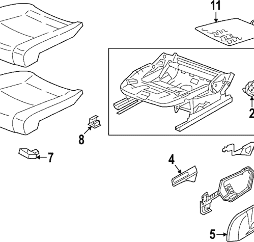 Seat Cover - Volkswagen (5H0-881-405-E-CIQ)
