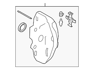 Disc Brake Caliper - BMW (34-11-6-897-347)