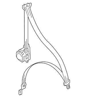 Seat Belt Assembly - Audi (8Y0-857-706-J-041)
