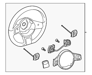 Steering Wheel - Volkswagen (5C0-419-091-DH-GRU)