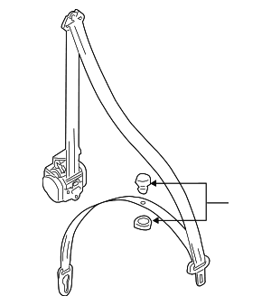 Lap & Shoulder Belt - Audi (8R1-857-706-M-OVD)