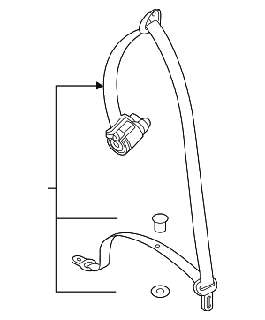 Seat Belt Assembly - Audi (4M0-857-805-D-GWR)