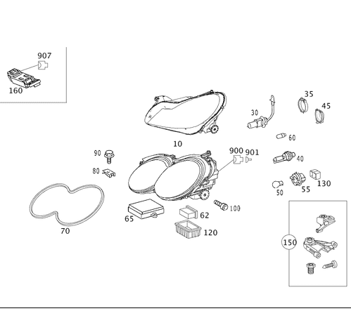 Screw - Mercedes-Benz (000931-005022)