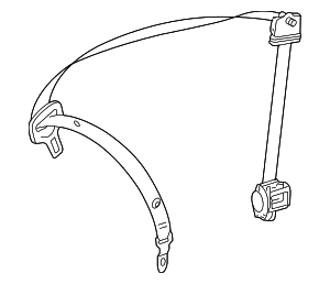 Lap & Shoulder Belt - Mercedes-Benz (251-860-72-86-28-9C94)