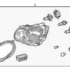 Headlamp Assembly - Left - Mercedes-Benz (203-820-09-59-64)