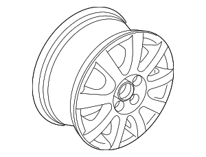 Wheel, Alloy - Volkswagen (3CM-601-025-C-FZZ)