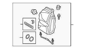 Disc Brake Caliper - Audi (80A-615-107-A)