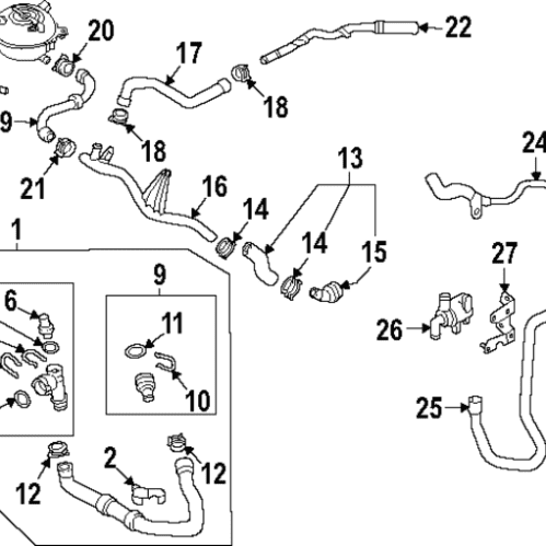 Lower Hose - Volkswagen (3QF-122-051-K)
