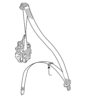 Lap & Shoulder Belt - Audi (8V7-857-706-B-V04)