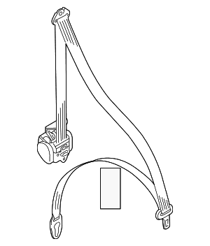 Seat Belt Assembly - Audi (4G8-857-706-G-V04) Seat Belt Assembly - Audi (4G8-857-706-G-V04)