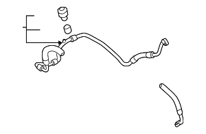 Suction Hose - Volkswagen (1K0-820-743-FD)