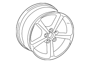 Wheel, Alloy - Audi (8V0-601-025-DP)