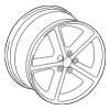 Wheel, Alloy - Audi (8K0-601-025-CK)