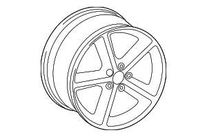Wheel, Alloy - Audi (8K0-601-025-CK)