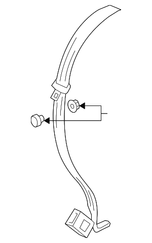 Seat Belt Lap And Shoulder Belt - Volkswagen (1K5-857-807-AD-RGR) Seat Belt Lap And Shoulder Belt - Volkswagen (1K5-857-807-AD-RGR)