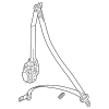 Seat Belt Assembly - Audi (4K8-857-706-B-V04)