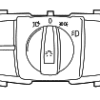 Headlamp Switch - BMW (61-31-6-847-515)