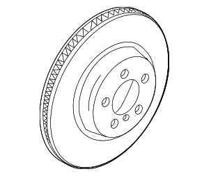 Disc Brake Rotor Rear - BMW (34-20-6-894-381)