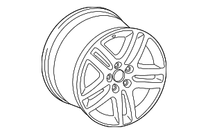 Wheel, Alloy - Audi (4L0-601-025-BM)