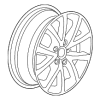 Wheel, Alloy - Volkswagen (5C0-601-025-AM-8Z8)