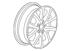 Wheel, Alloy - Volkswagen (1K0-601-025-DB-8Z8)