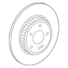 Disc Brake Rotor - Mercedes-Benz (000-423-17-12)